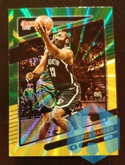 2021-22 Panini Donruss Green & Yellow Laser Holo #64 James Harden Nets